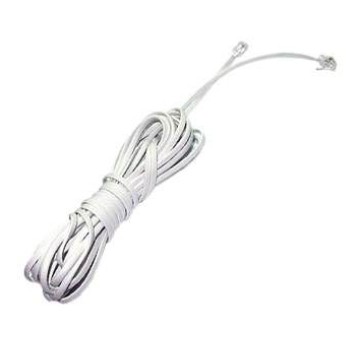 Kabel telef. podłączen. 10m biały