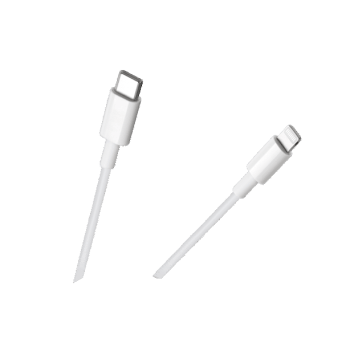 Kabel USB-C / iPhone 1m biały REBEL RB-6009-100-W