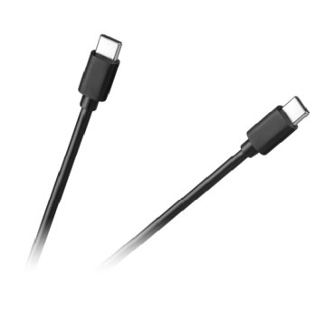 Kabel USB-C / USB-C 1m 3A czarny Cabletech KPO3947