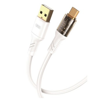 Kabel USB-microUSB 1m 2,4A biały NB229 XO