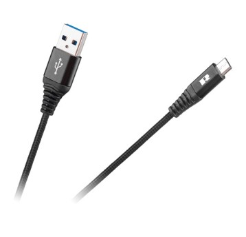 Kabel USB-microUSB 2m czarny REBEL RB-6000-200-B