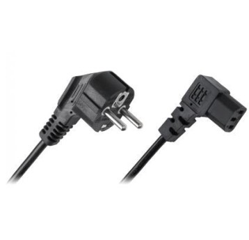 Kabel zasilający komputerowy kątowy 3m LECHPOL