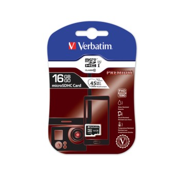 Karta 16GB microSD HC class10 bez adapteraVERBATIM