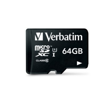 Karta 64GB microSD HC class10 + adapter VERBATIM