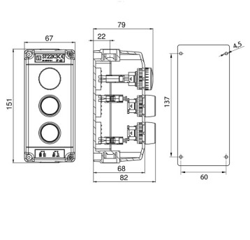 Kaseta ST22K3/06-1 lamp.Lz, Kz,Kc SPAMEL
