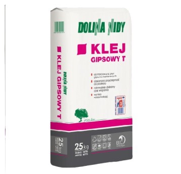 Klej gipsowy T 25kg DOLINA NIDY