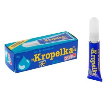 Klej KROPELKA żel 3g niebieski BRIPOX (1szt)