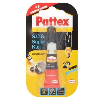 Klej PATTEX S.O.S. Super Klej Uniwersalny 3g (B12)