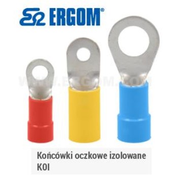 Końcówka oczkowa izol. KOI 16/8 /100szt/ ERGOM