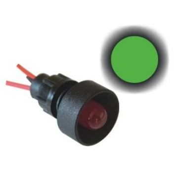 Kontrolka LED 230V fi10mm zielona Klp10G/230V