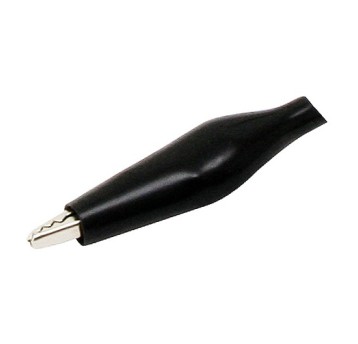 Krokodylek średni w izolacji 51mm czarny 96-703