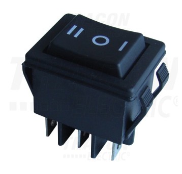 Łącznik TES-52-2 kołyskowy I-0-II czarny TRACON