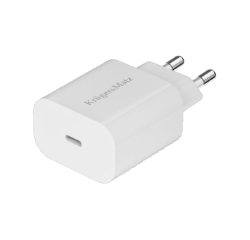 Ładowarka 230V - gn. USB-C 3A biała Kruger KM0850