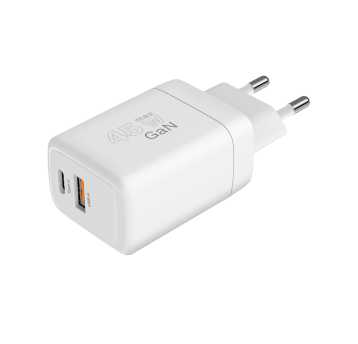 Ładowarka 230V - gn. USB +USB-C Kruger 45w KM0856