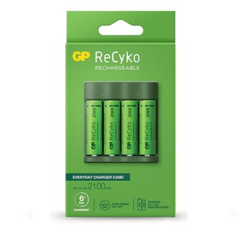 Ładowarka B421 + 4x2100mah + zasilacz GP