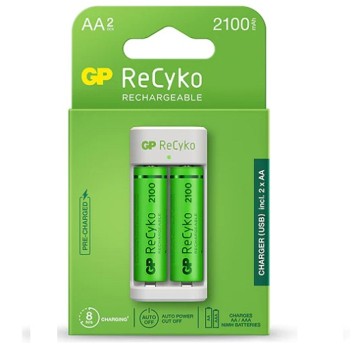 Ładowarka E211 + 2x2100mAh bez zasilacza GP