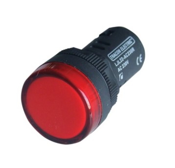 Lampka fi22 230V LED czerwona LJL22-RE TRACON