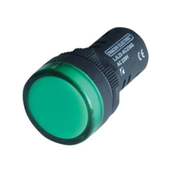 Lampka fi22 230V LED zielona LJL22-GE TRACON