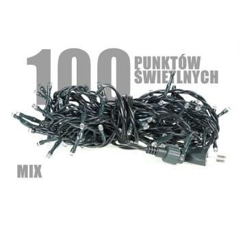 Lampki choinkowe wew. LED 100 mix LW-ECO-LED-100G