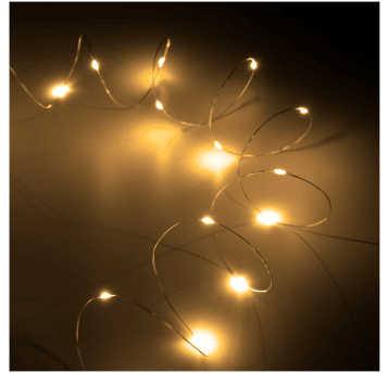 Lampki świąteczne-50 mini led-ciepłe białe ZAR0546