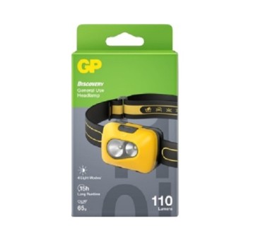 Latarka czołowa bat. GP DISCOVERY CH42YE 110lm