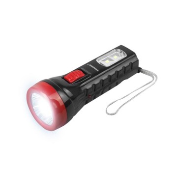 Latarka TS3027 4LED+2SMD ładowalna czarna TIROSS