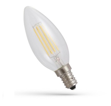 LED E14 świeca 6W COG 230V 850lm WW przezr. 14387