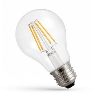 LED E27 8,5W COG 230V DIM WW przezr.SPEC 135924