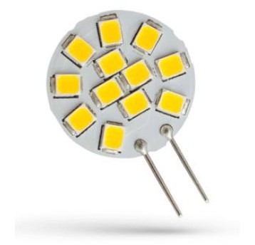 LED G4 okrągła 12V 1,2W zimna 130lm SPECTR 756695