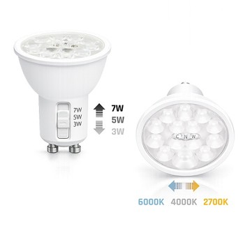 LED GU10 230V 3/5/7W CCT 820lm SPECTRUM 608169