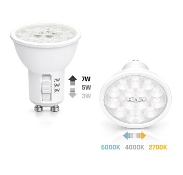 LED GU10 230V 3/5/7W CCT 820lm SPECTRUM 608169