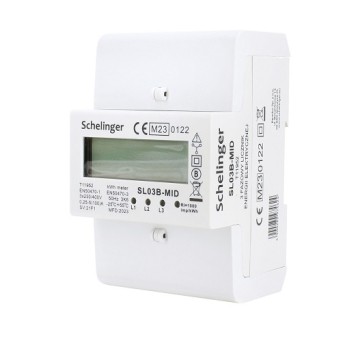 Licznik 3F na szynę 5/100A 1mod SL03B-MID SCHELING