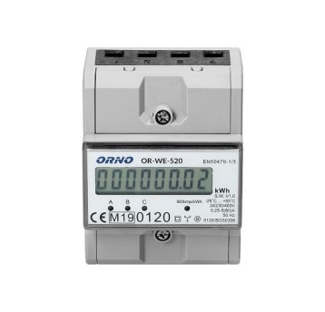 Licznik 3F na szynę 5/80A 5mod WE-520 MID ORNO