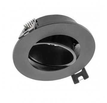 LINTO okrągła uchylna czarna MR16 GTV 320170