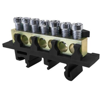 Listwa zaciskowa nieizol. 7x czarny L7 MOREK