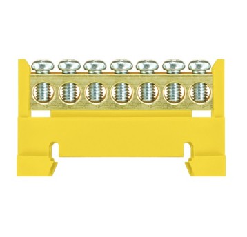 Listwa zaciskowa nieizol. 7x żółta LZ7/Ż PAWBOL