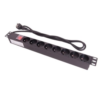 Listwa zasilająca 19" 8gn z wył. LZ1U8GW SecNET