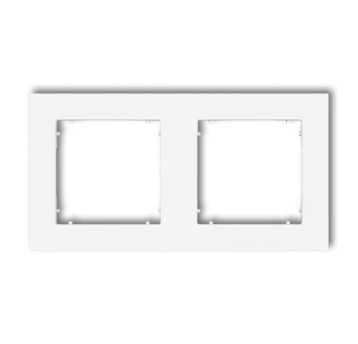 MINI biały mat 25MR-2 Ramka 2-krotna KARLIK