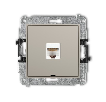 MINI taupe 60MGKBO-1 Gniazdo 1xRJ45 kat.5e KARLIK