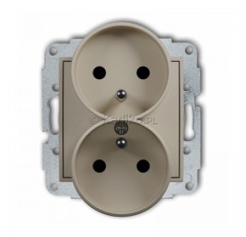 MINI taupe 60MGPR-2zp Gniazdo podw. zu KARLIK