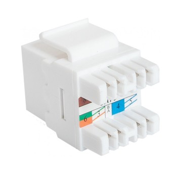 Moduł keystone RJ45 kat.6 UTP biały SecNET 104836