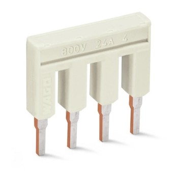 Mostek 4-tor.z izolacją jasnoszary 2002-404 WAGO