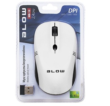Mysz bezprzewodowa MB-10 biała BLOW 84-001