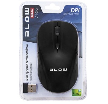 Mysz bezprzewodowa MB-10 czarna BLOW 84-002