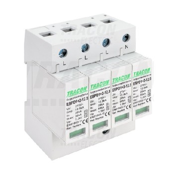 Ogranicznik przepięć 4P B+C 25-50kA TRACON 222372