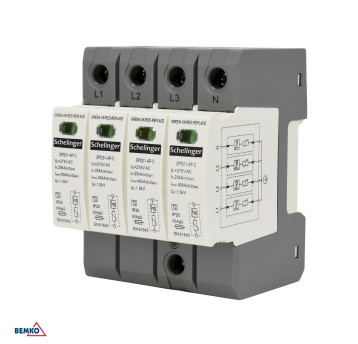 Ogranicznik przepięć 4P C 20kA SCHELINGER 964540