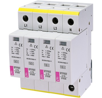 Ogranicznik przepięć 4P C ETITEC C T2 275/20 ETI