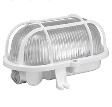 Opr. E27 IP44 OWAL100 siatka platik D.3155P PAWBOL