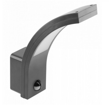 Opr. PARIS LED 10W z czuj.ruchu IP54 szary NW GTV