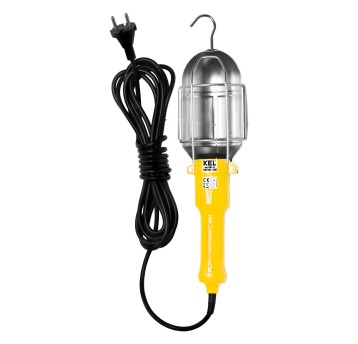 Opr.przen. 5m E27 230V klosz wył.żółta LWP-1/5 KEL